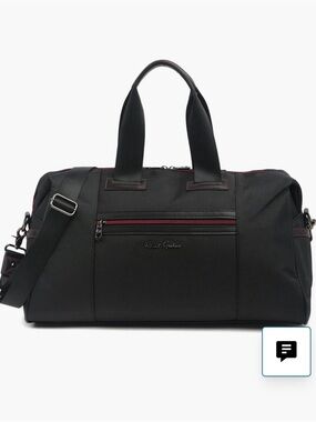 Robert Graham Black Duffel Bag with Red Trim